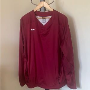 Men’s Red/ Maroon Thin Mesh Side Sweater